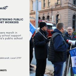 Solidarity with Striking Public School Support Workers